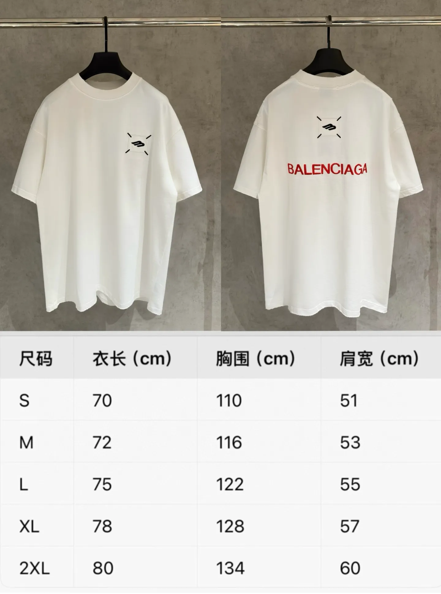 【 Quality】BLCG 25ss T 320g Same Style ：Black/White Sizes：S-2xl